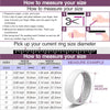 CHICMODA 8 Colorfu Silicone Wedding Rings Women Men  Breathable Design
