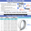 CHICMODA 8 Colorfu Silicone Wedding Rings Women Men  Breathable Step Edge Sleek Design