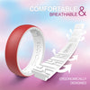CHICMODA 8 Colorfu Silicone Wedding Rings Women Men  Breathable Design