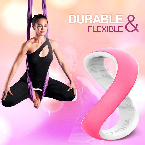 CHICMODA 8 Colorfu Silicone Wedding Rings Women Men  Breathable Design
