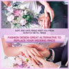 CHICMODA 8 Colorfu Silicone Wedding Rings Women Men  Breathable Step Edge Sleek Design