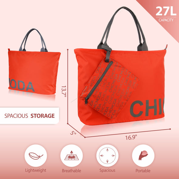 CHICMODA Fashion Tote Bag with Zipper Pouch
