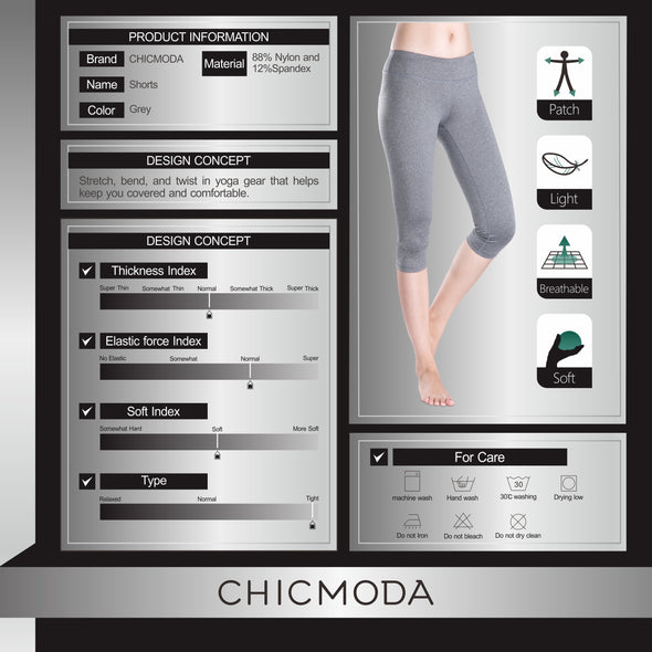 CHICMODA Yoga Knicker with Hidden Pocket